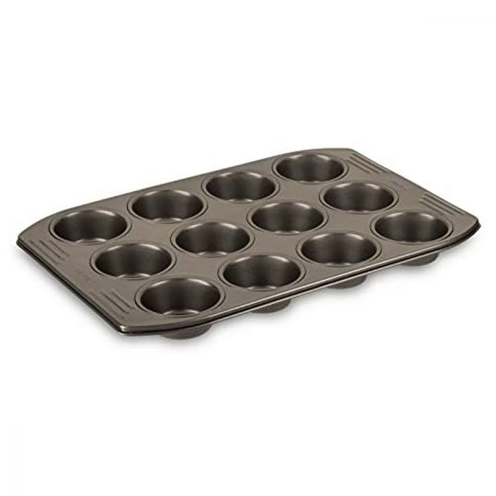 FORMA P/12 MUFFINS ANTIAD. EASY GRIP AÇO TEFAL