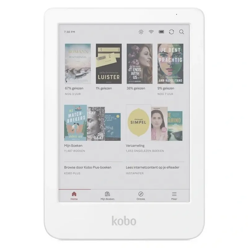 LEITOR DE EBOOKS 6" COLORIDO WI-FI 16GB KOBO