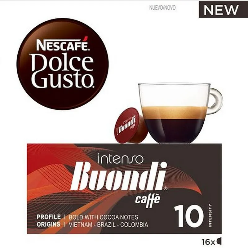 CAIXA 16 CÁPSULAS DOLCE GUSTO BUONDI INTENSO