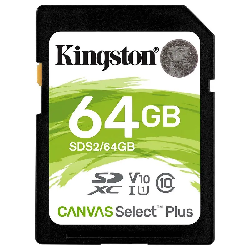 CARTÃO DE MEMÓRIA CANVAS SELECT PLUS SD 64GB KINGSTON