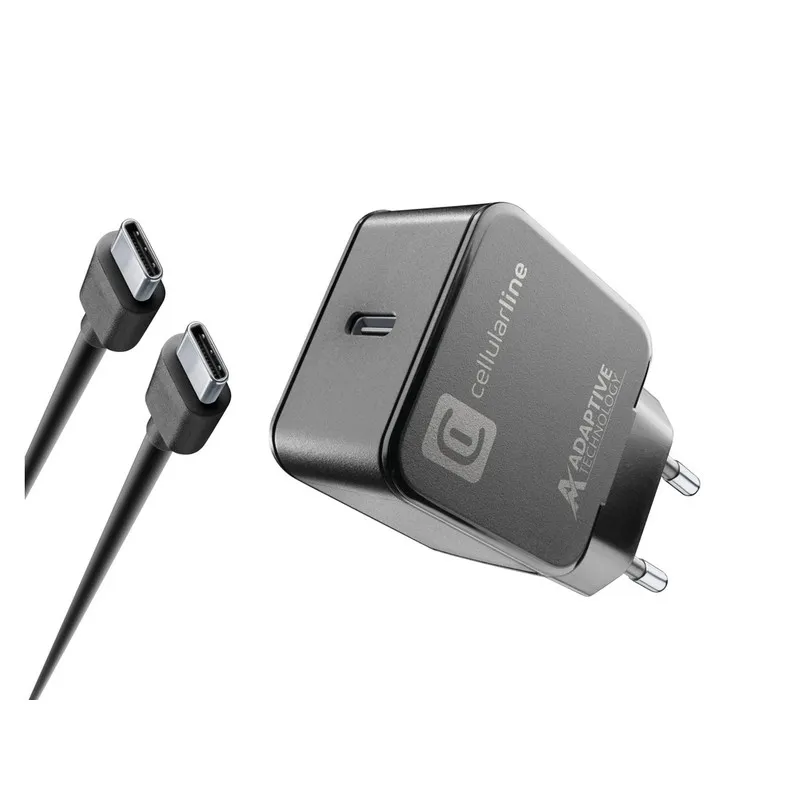 CARREGADOR USB-C 15W + CABO USBC-C 1M CELLULARLINE